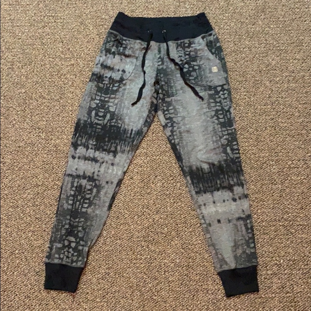 snakeskin joggers